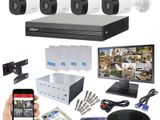 CCTV Dahua 2MP 20M Complete 4 Camera Package With All Accessories