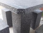 Cement Table With Stools