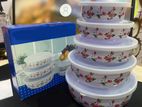 Ceramic Storage Box with Lid 5 Pcs Set - 505A