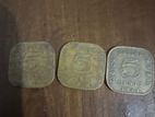 Ceylon 5 Cents