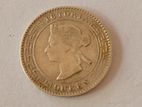 Ceylon Silver 10 Cents 1892