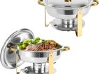 Chafing Dish Buffet Set Gold 5.5L