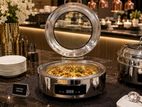 chafing dish round 👌🖤