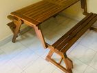 wood- Teak Table with Chair Set