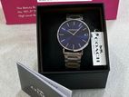 Charles stainless steel quartz blue dial men’s watch USA