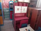 Children writing table with cupboard