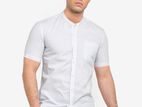 Chinese Collar Short Sleeve Shirt