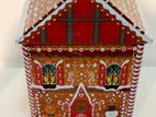 Christmas Decorative House Shaped Cookie Biscuit Tins