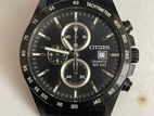 Citizen Quartz Chronograph Watch – Black Stainless Steel