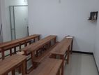 Class Desk and Benches Mahogani