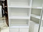 Classic white book racks