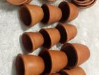 Clay Pots and Tray