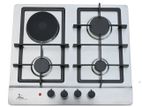 Clear 4 Burner Cooker Hob - Steel (F4-SP603)