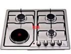 Clear 4 Burner Gas and Electric Cooker - Steel (F4-SP603)