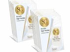 Clear Acrylic Advertisment Display Holders