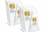Clear Acrylic Plastic Sign Display Holders