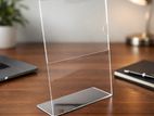 Clear Acrylic Sign Display Holders