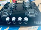 Clear Cooker Hob 4 Burner Gas, Auto Ignition Electric (F4-B60)