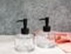 Clear Glass Soap Dispenser