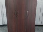 Coffee Brown 3 Door Melamine Wardrobes