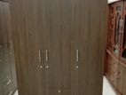 Coffee Brown Melamine Wardrobes 3 Door