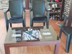 Coffee Table with 4 Chairs