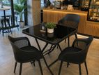 Coffee table with chairs