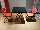 Coffee table with folding Chairs