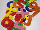 Colorful English Alphabet Glitter Set