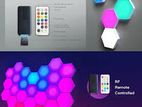 Colorful Hexagon Touch & Remote Control Led Lights 6pcs - Multi color