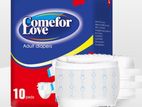 Comeforlove Adult Diaper 10pcs Medium