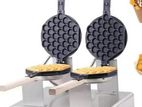 Commercial Non-Stick Electric Dual Bubble Waffle Maker