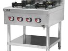 Commercial Wok 4 Burner Gas Stove With Stand