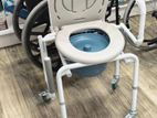 Commode Chair Arm Decline & 4 Locker Wheel