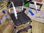 Commode Chair Arm Decline & Castor Wheels