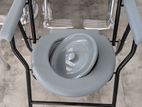 Commode Chair -Basic Foldable Gray