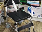 Commode Chair Castor Wheel Arm Dropped