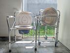 Commode Chair Chrome Plated Foldable