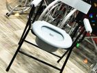 Commode Chair Foldable Steel Frame