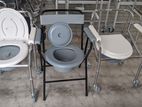 Commode Chair Gray With Bucket - Foldable