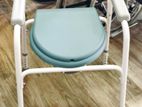 Commode Chair White Height Adjustable