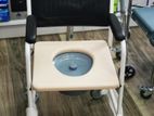 Commode Chair With Castor Wheel