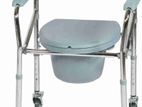 Commode Chair With Wheel Fold