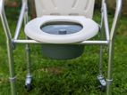 Commode Chair With Wheel - Foldable