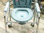 Commode Chair with Wheel Foldable