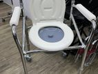 Commode Chair with Wheel Foldable