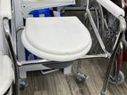 Commode Chair with Wheel - Foldable