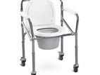 Commode Chair With Wheel Hight Adjustable