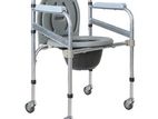 Commode Chair With Wheels 2 Locker Wheel