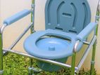 Commode Chair With Wheels Foldable Steel Top Quality New